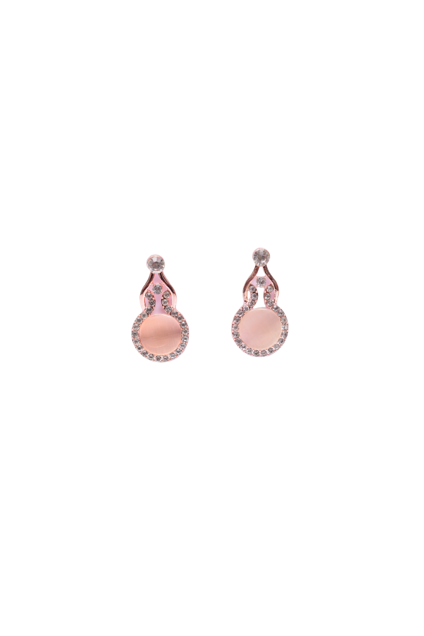 Namokriti Elegant Rose Gold Crystal Drop Earrings – Perfect for Every Occasion!